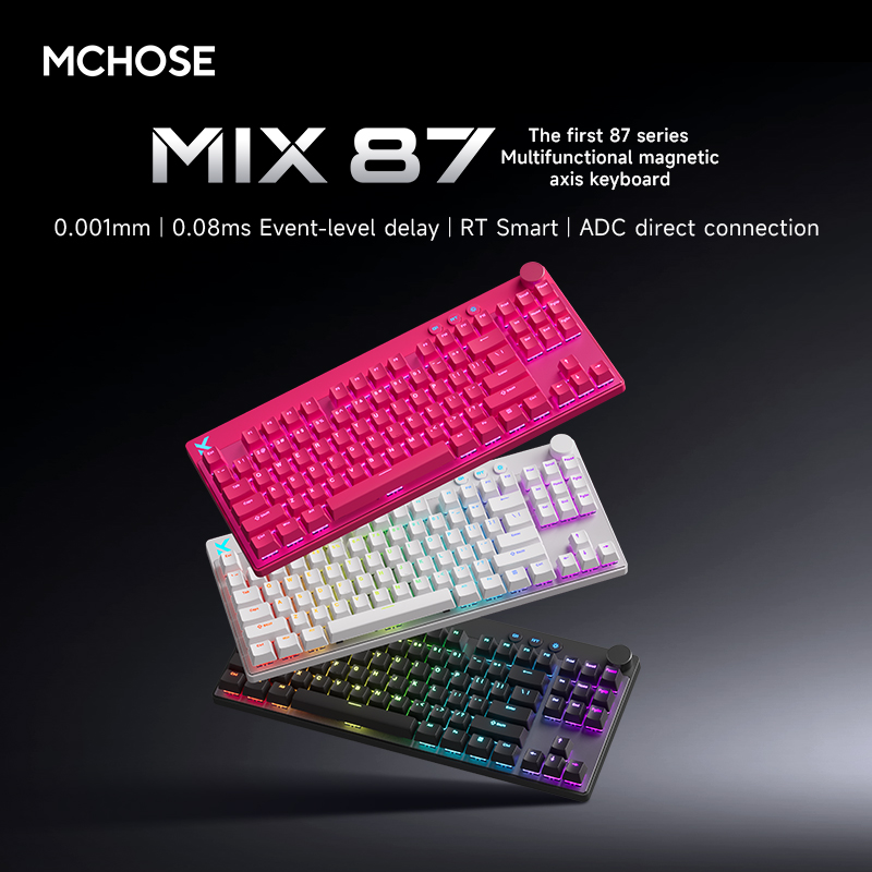 Tablet Accessories Gifts - MCHOSE MIX87 마그네틱 스위치 기계식 키보드
