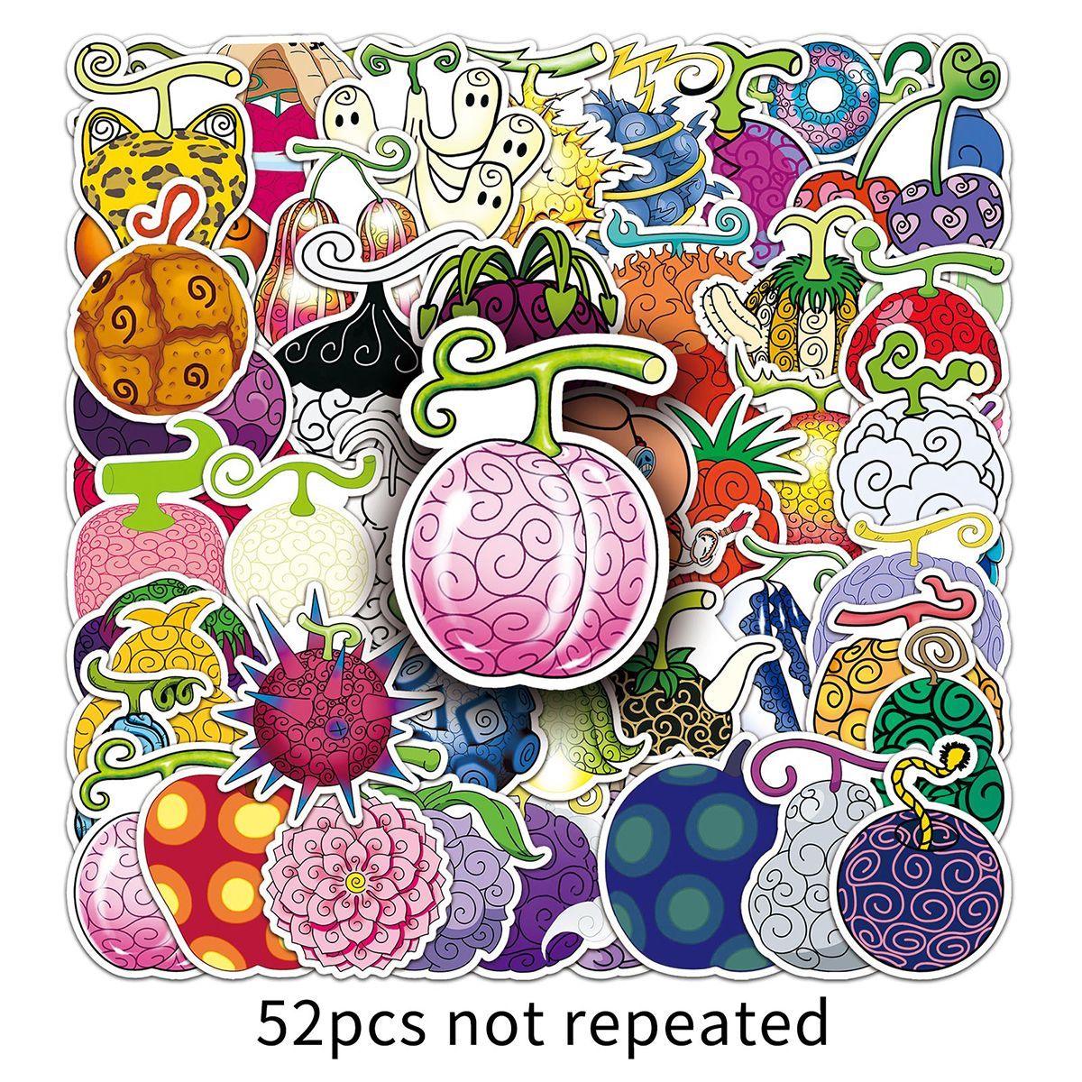 Tablet Accessories Gifts - 52개입 원피스 애니메이션 데빌 프루트 크리에이티브