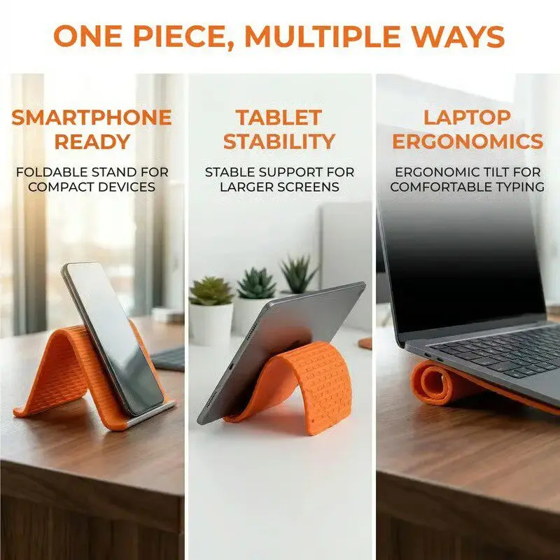 실리콘 접이식 휴대폰 스탠드 태블릿 노트북 DIY 디스 - Tablet Accessories Gifts 리뷰 및 가격