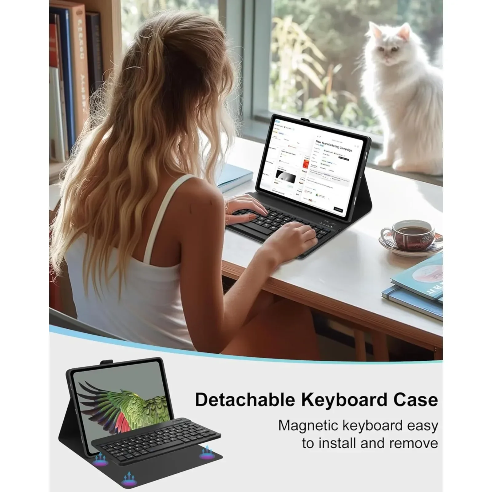 삼성 갤럭시 탭 A 2019 SM-T510/T515 1 - Tablet Keyboard Case 리뷰 및 가격