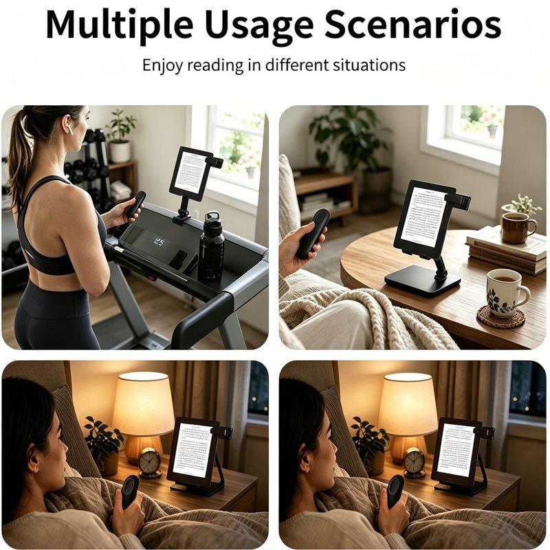 DTB7 클립형 블루투스 페이지 터너 무선 리모컨 자동 - Tablet Accessories For Reading 리뷰 및 가격