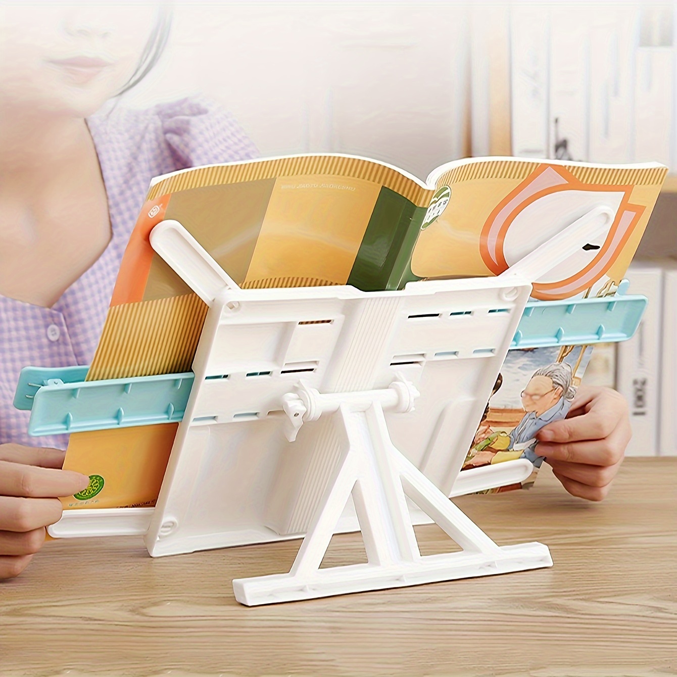 1pc 조정 가능한 휴대용 조정 가능한 독서 책 홀더  - Tablet Accessories For Reading 리뷰 및 가격