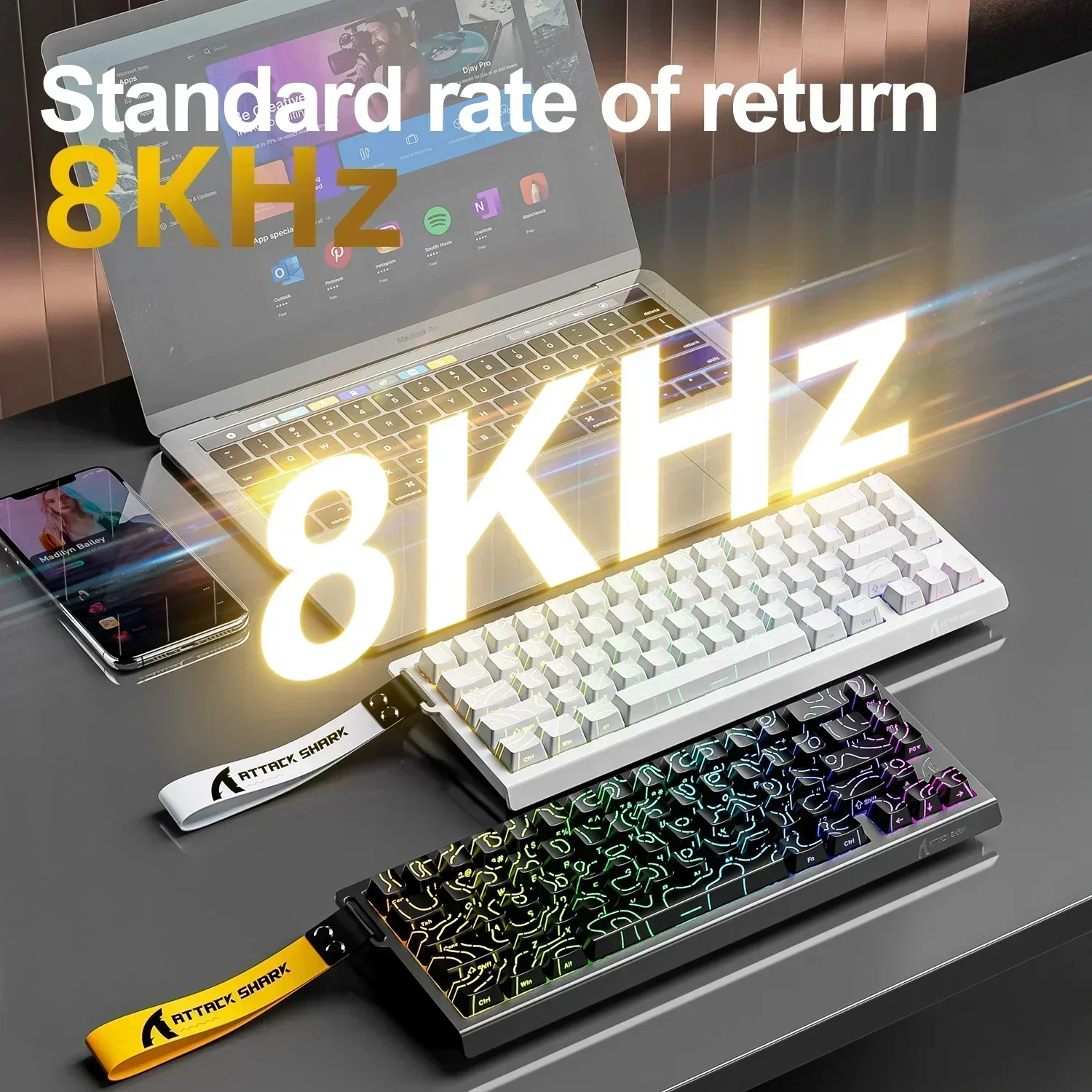 ATTACK SHARK X68HE 자기 기계식 키보드  - Tablet Accessories Gifts 리뷰 및 가격
